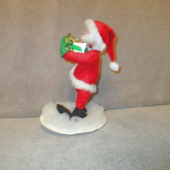 1991 Vtg Annalee Mobilitee Santa Claus Doll On Stand Poseable Christmas Holiday - Picture 5 of 9
